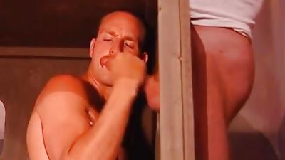 Backroom joy In A Redneck Bar, Big Cock, Gloryhole, Mature