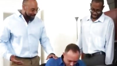 Two Black And a Twink, Blowjob, Twinks, Doggystyle