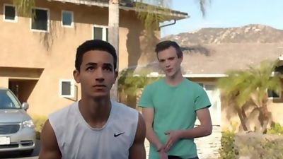 Scott Finn Helps Young Black Teen With His Form, Interracial, Gay, Bareback, Nextdoor Twink