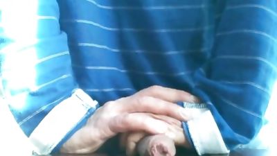 Uncut Cock Hand Fuck #2, Big Cock, Masturbating, Solo