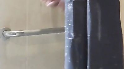 Inhumanly large dad showering, Amateur, Big Cock, Black