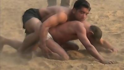 Mature Daddy Wrestling. Kushti Danhgal..mp4, Asian, Mature, Old And Young