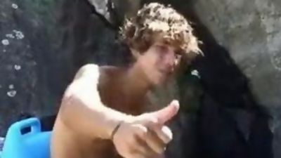 Surfer dude, Amateur, Bikini, Masturbating