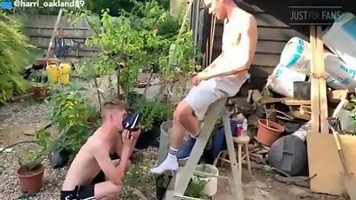 British Boys Outdoor Banging With Feet Worship, Anal, Blowjob, Cumshot, British, Gay