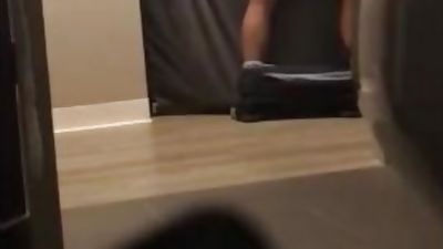 Mix College Football Jock visit gloryhole, Big Cock, Gloryhole, Teen