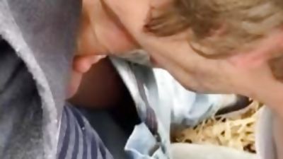 Blowjob in the woods from brother in law, Blowjob, POV, Gay