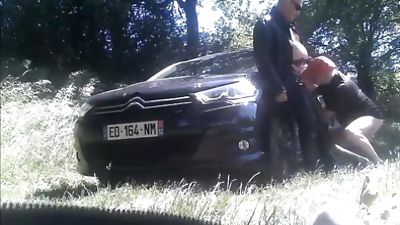 Exciter,je me fait niquer au bord d un chemin, Blowjob, Outdoor, Gay