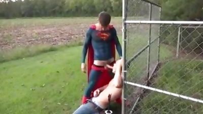 My Hero - Superman Colby Chambers Fucks Farmboy Mickey Knoxx, Outdoor, Gay, Bareback, Colby Chambers
