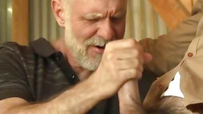 Young Big Cock Cowboy Gets Jerked Off (Cock Worship), Handjob, Old And Young, Gay, Young