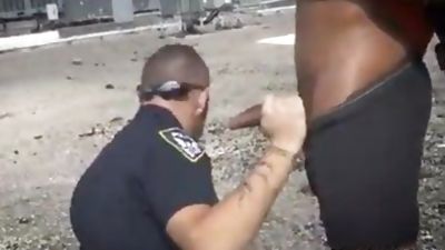 Cops fucking in public, Anal, Group Sex, Gay