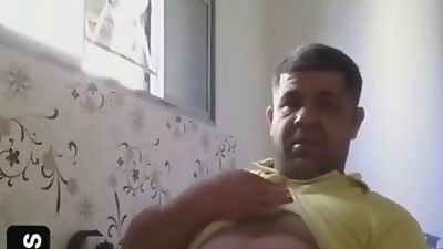 Cute chubby daddy jerks off, Big Cock, Handjob, Gay, Cute