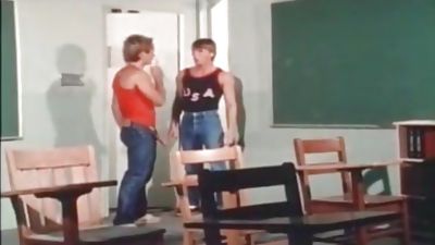 Vintage teacher and student hunks, Anal, Group Sex, Teacher