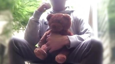 Teddy bear gets fucked, Amateur, Cumshot, Solo, Teddy Bear