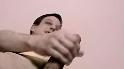 Amateur dude Chris solo strokes after an interview, Amateur, Big Cock, Casting