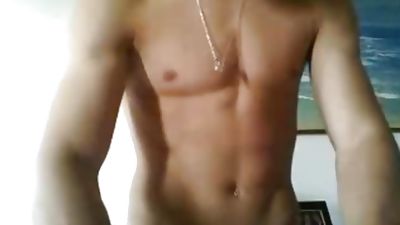 Ripped Teen Cums On Cam, Cumshot, Homemade, Masturbating, Gay