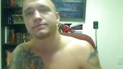 Straight Married Marine Colin Sept 2011, Big Cock, Dildo, Masturbating