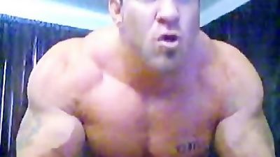 Bodybuilder Caesar Dildo Ride, Amateur, Solo, Gay
