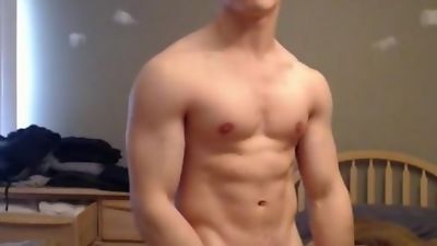 I Will Take Off My Shorts Jerk Off and Do a Cumshow, Closeup, Glasses, Solo