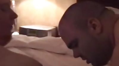 CHUBBY VOYEUR, Amateur, Brunette, Threesome