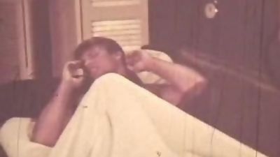 TOP VINTAGE #7 1960's Scott & Joe. Hairy College Athletes Wrestle naked., Closeup, Fetish, Gay