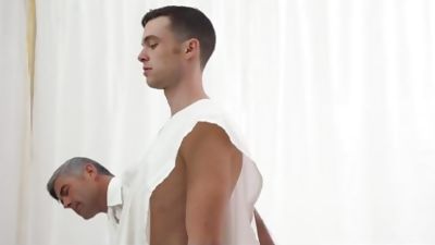 MormonBoyz-Clean-cut Mormon boy barebacked in church, Big Cock, Gay, Bareback