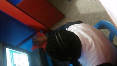 Verga negra y gorda en el ciber!!!!!!.....deliciosa!, Amateur, Big Cock, Homemade