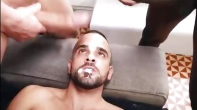 Queríamos hacer un trío con un negro gay y me lo comí todo, Black, Blowjob, Brunette, Gay, Damien Crosse