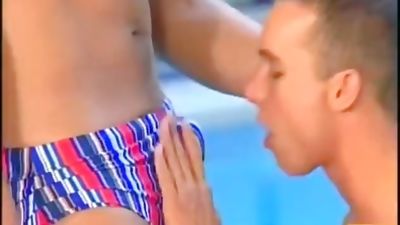 guys at the pool, Blowjob, Gay, Jocks