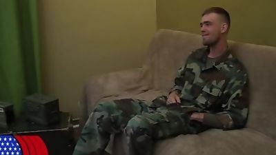 Sexy Staff Sergeant Jerks Off, Casting, Masturbating, Muscle