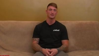 Hung and ink'd Military Mechanic, Amateur, Solo, Gay