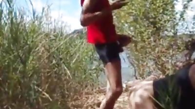 Cruising ... last Summer at the lake, Blowjob, Outdoor, Gay