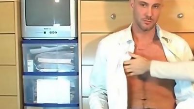 A straight guy getting wanked by a gay guy !, Cumshot, Handjob, Massage, Keumgay