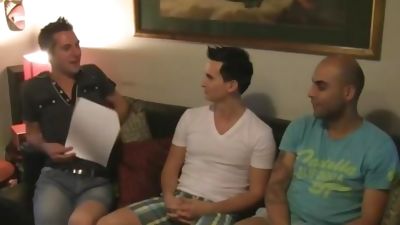 Aussie Amateurs John Will and Eric In A Gay Group Sex 3Way, Amateur, Blowjob, Brunette, Group Sex