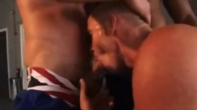 Amazing Threeway, Blowjob, Interracial, Threesome