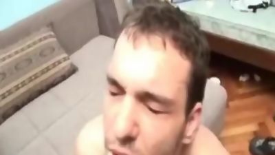 Hot Dude Fuck and Unload Heavy Cum on Face, Creampie, Cumshot, Fetish, Gay