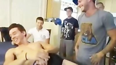 College frat party boys suck cock, Blowjob, College, Party, Gay