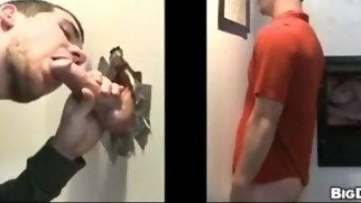 Gloryhole Surprise Fucking, Blowjob, Gloryhole, Handjob, Big Daddy