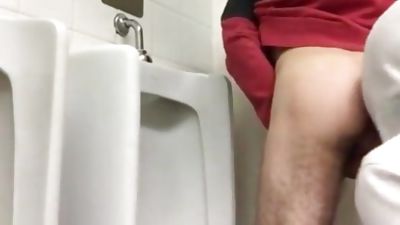 Public toilet fuck 15, Blowjob, Gay, Bareback, Public