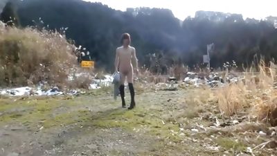 Mature Asian CD Forced Outdoor Pissing, Amateur, Asian, Outdoor