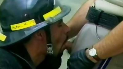 sexy Fireman And Police Officer nail On The bed, Uniform, Office, Police