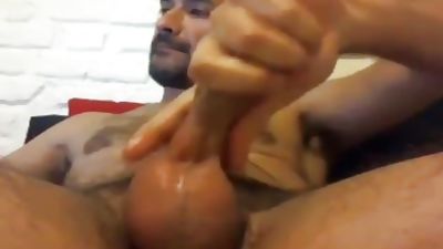 Oiled Up Daddy Likes To Jack Off, Amateur, Masturbating, Gay