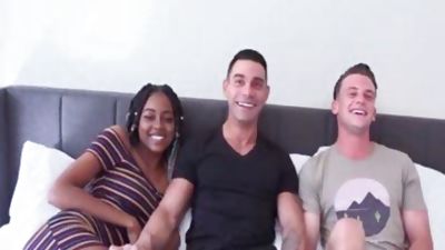 MMF Bi threesome biggest Uncut EURO 10-Pounder Marcos WRECKS taut aperture On dirty Bottom twink Adam while dirty ebony Destiny Cums From Her toy!, Big Cock, European, Hardcore