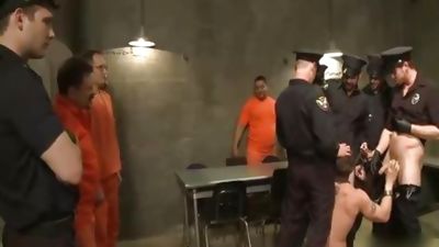 Lockup Cell Extraction Prison group plow, Anal, Gangbang, Prison