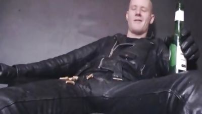 Leathered Up, Booted, Smoking And Spitting, Fetish, Uniform, BDSM