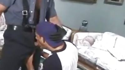 Cigar Smokin Copper receives Sucked And plowed By knob, Uniform, Hunks, Jocks