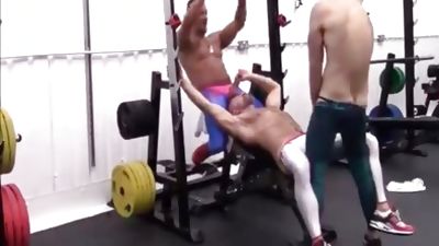 Gym Class three-some, Threesome, Flexible, Gym, Classroom