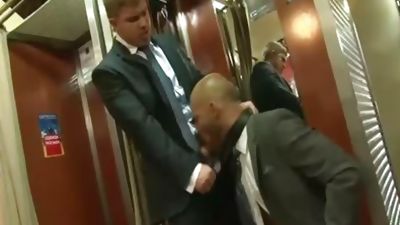 homo plowing in the dressing room, Hardcore, Ass To Mouth, Short Hair