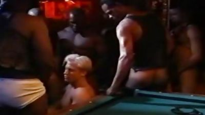 homo - darksome Leather bunch gang-sex, Black, Fetish, Gay