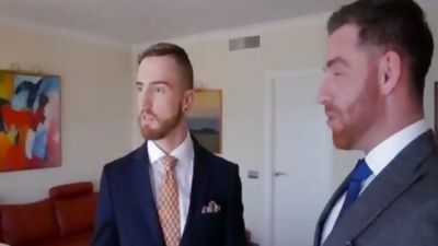 homosexual Suit oral And butthole, Massage, Gay, Doggystyle, Suit and Tie