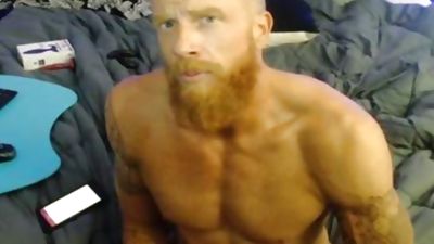 Straight Ginger webcam fellow, Masturbating, Webcam, Gay